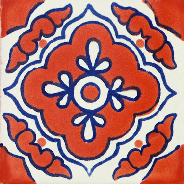 Mexican Handmade Toledo Terracotta Tile 1015